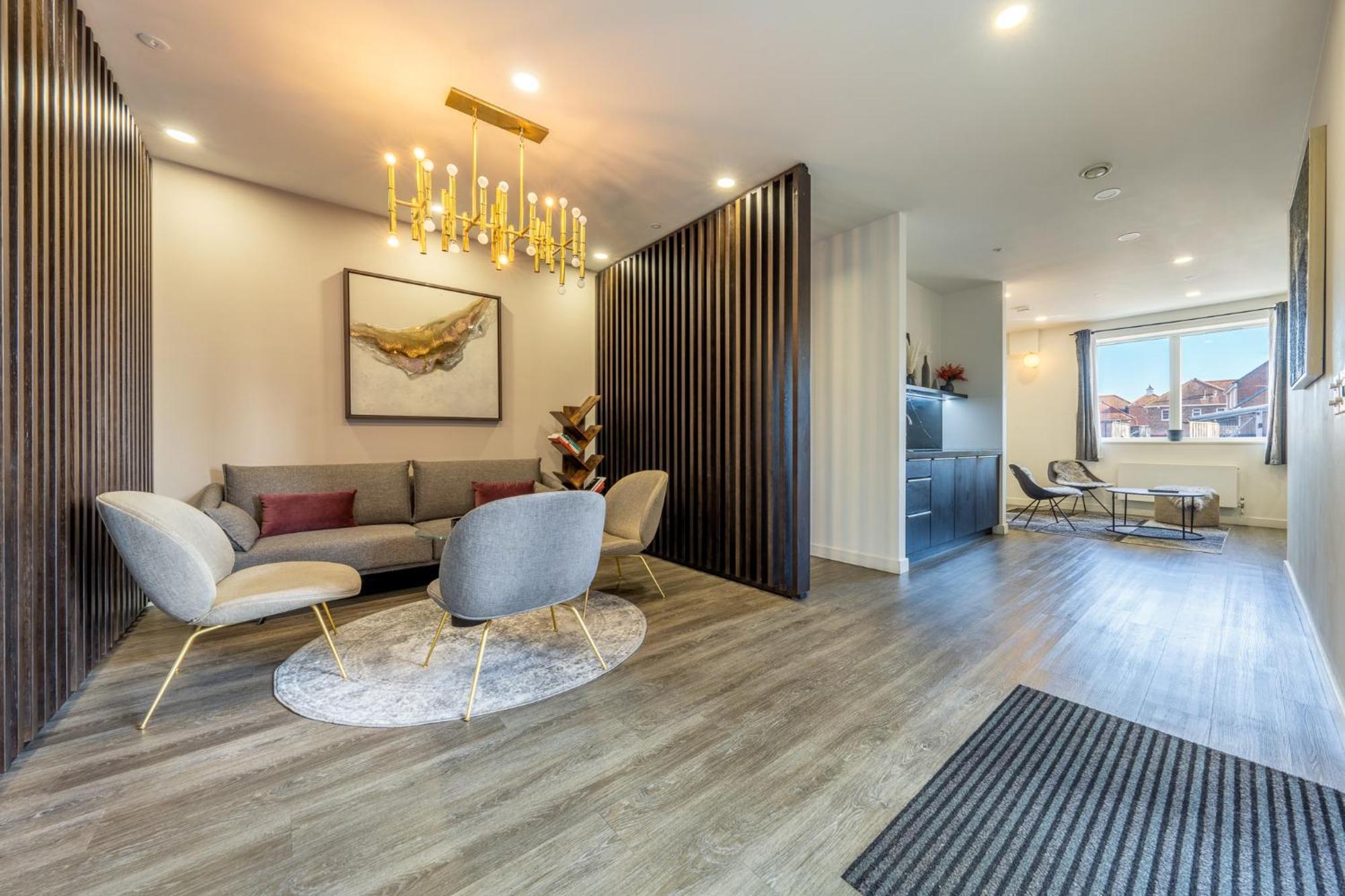 Luxury 1 Bedroom Serviced Apartment With Roof Terrace & Gym スティーブネージ エクステリア 写真